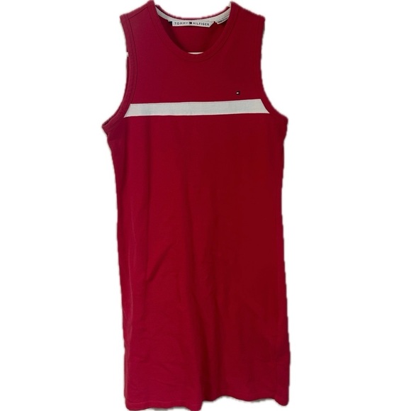 Tommy Hilfiger Dresses & Skirts - Tommy Hilfiger Vintage Y2K Red Sleeveless Tank Dress Medium